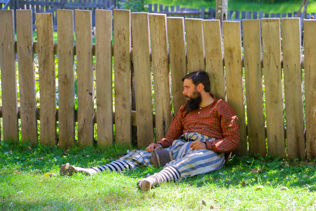 Civil War Reenactors Colonial Pennsylvania Plantation