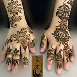 simple bridel mehandi design