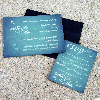 Chalkboard wedding invitations on Etsy for a casual wedding maybe for