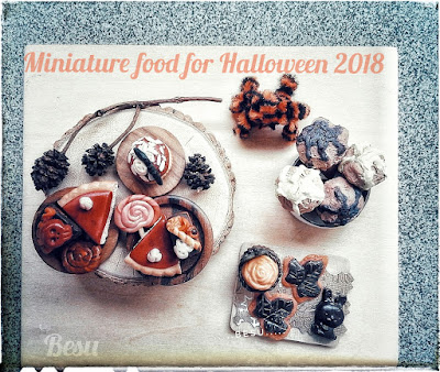 Miniaturowe słodkosci na lalkowe Halloween i wyczesane przebranie Dastana/Miniature Halloween food for Barbie