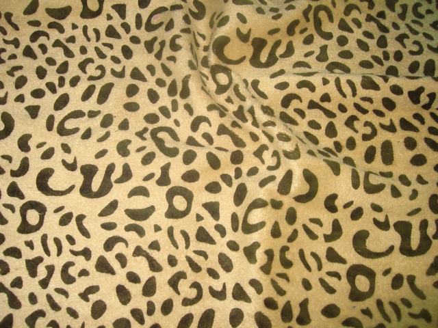 Leopard Print Fur Fabric