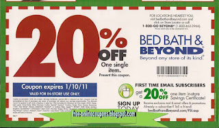 Free Printable Bed Bath and Beyond Coupons