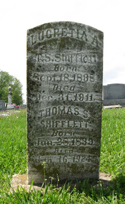 Lucretia Jollett Shiflett tombstone