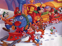 Disney Theme Wallpaper Background For Christmas