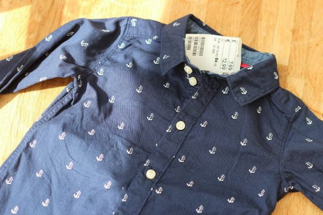 Navy blue anchor shirt from H&M