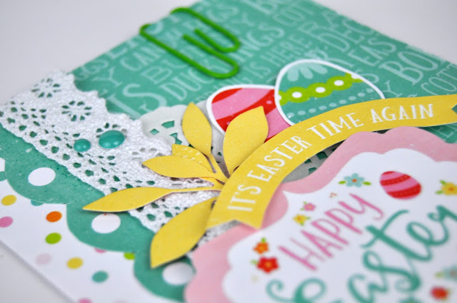 Easter card with Jen Gallacher from www.jengallacher.com. #easter #card #eastercard #echoparkpaper