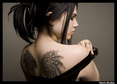 Wing Tattoo, sexy girls tattoo, angel wing tattoo