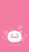 ハロウィンのおしゃれでシンプルかわいいイラストスマホ壁紙/ホーム画面/ロック画面