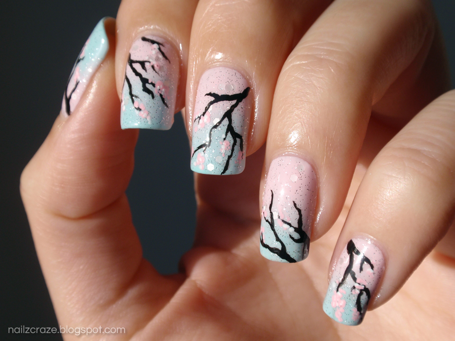 Cherry blossom nail art ideas – spring and summer manicure designs | Cherry  blossom nails art, Cherry blossom nails, Floral nails
