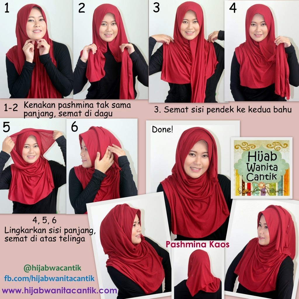 81 Gambar Menarik Tutorial Hijab Pashmina Supernova Untuk Wajah