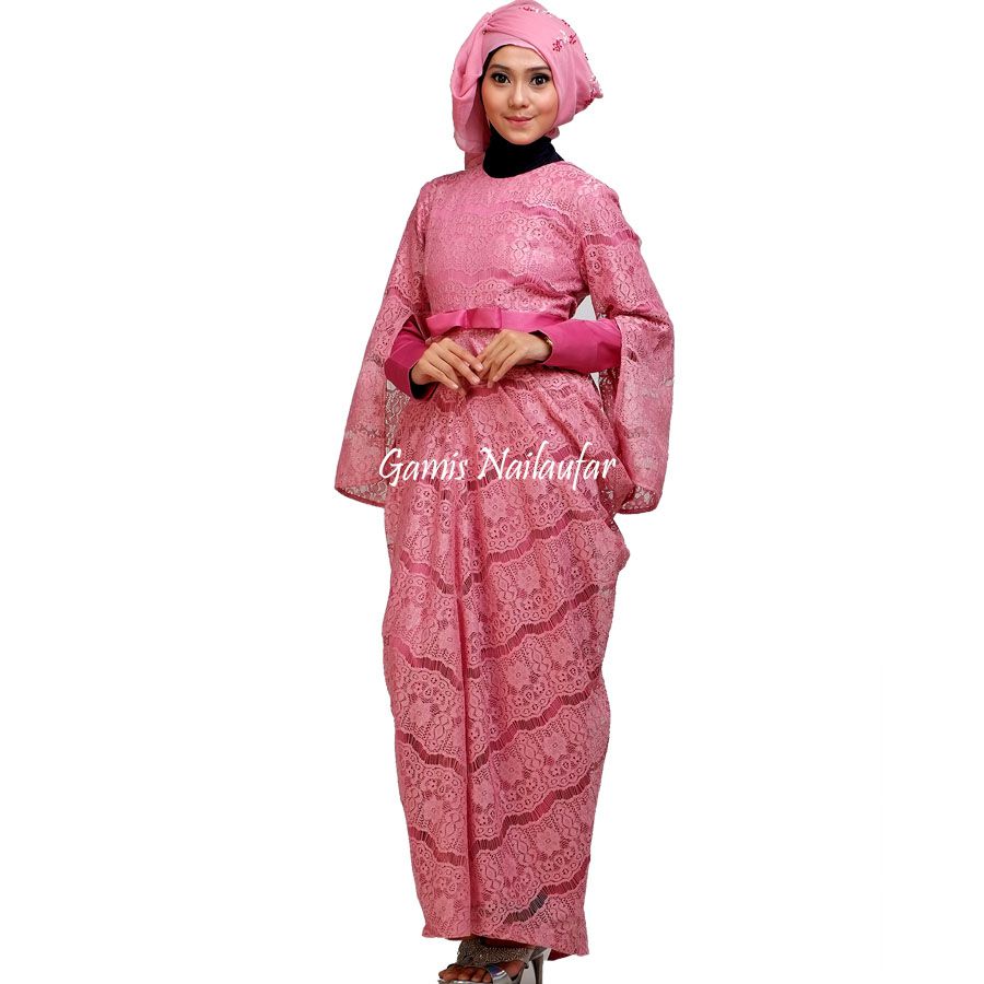 Contoh Model  Baju Gamis  Batik Terbaru  2019