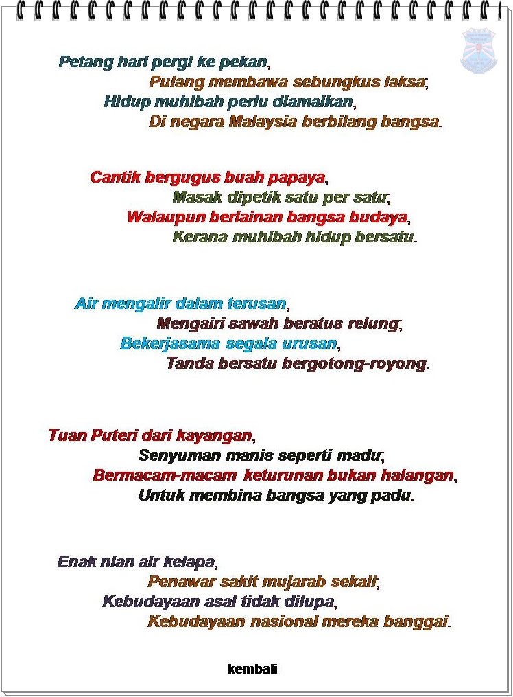 Pantun Nasihat 4 Kerat - Bing