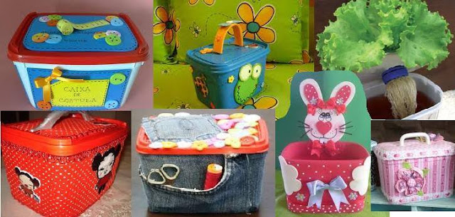 Idea to reuse and decorate container box for kids 1