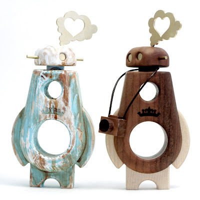 Cris Rose x Pepe Arborobots Wood Bots - “Turquoise Driftwood” Ramble & OG Ramble