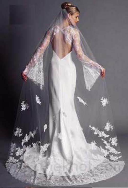 all lace wedding dress with the back out