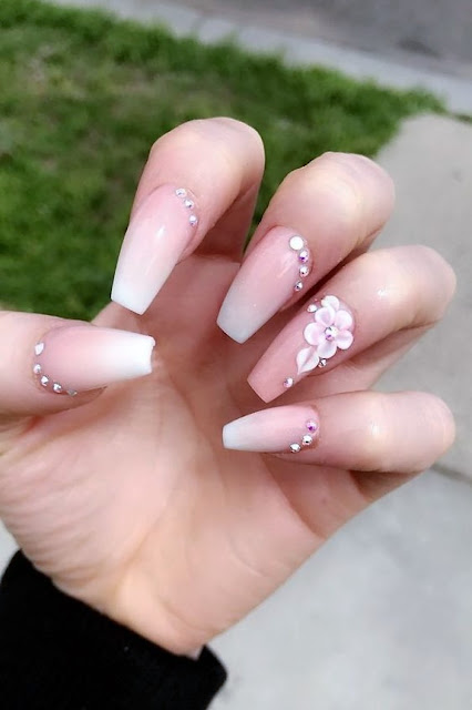 Beautiful Flower Nail Art Designs & Ideas (Nail Art-Pink)