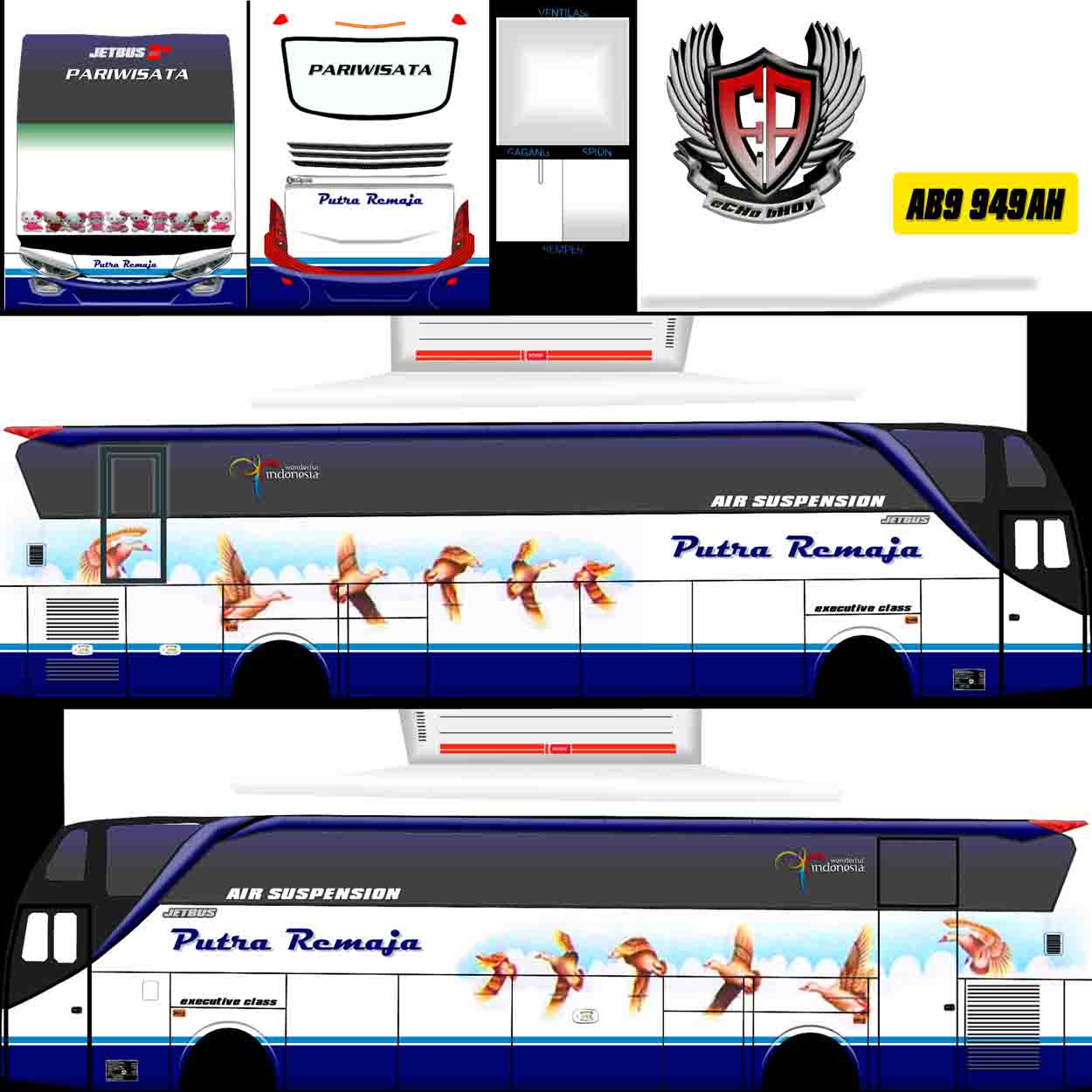 livery bus simulator putra remaja