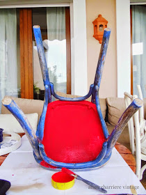 www.annecharriere.com, anne charriere vintage, peindre chaises bistrot,