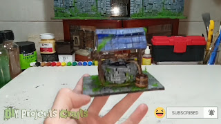 Miniature Water well for Diorama or Table Top