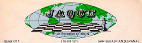 Cabecera del nº 1 de la revista Jaque