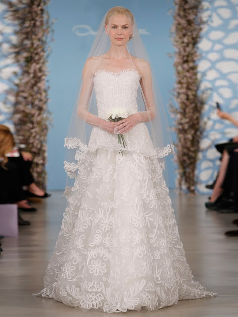Oscar de la Renta Spring 2014 princess Wedding Dresses