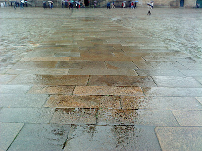 by E.V.Pita , Lluvia en Santiago de Compostela / Por E.V.Pita , Orvallo en Compostela