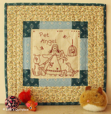 Ellies Quiltplace EQP Pet Angel Stitchery Patchwork