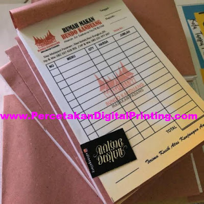 Contoh Desain NOTA BON Dari Percetakan Digital Printing Terdekat