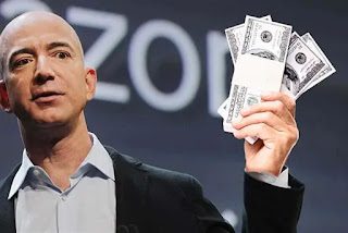 "$ 105,000 x 798,000 employees" ... a calculation that reveals the size of Jeff Bezos's profits since "Corona"