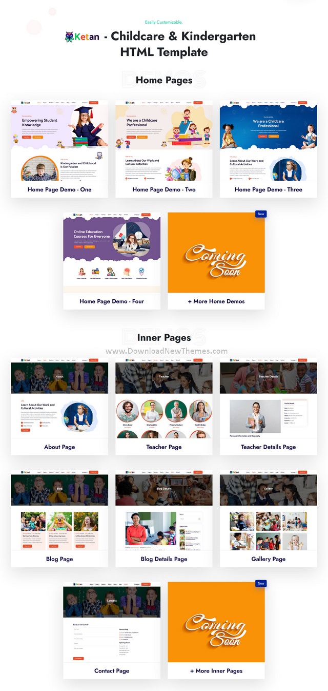 Childcare and Kids School HTML Template