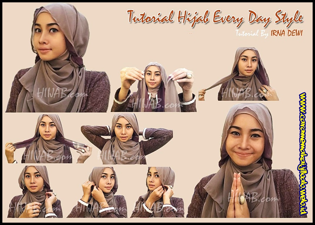 86 Gambarnya Tutorial Hijab Pashmina Bahan Tebal Untuk Kondangan