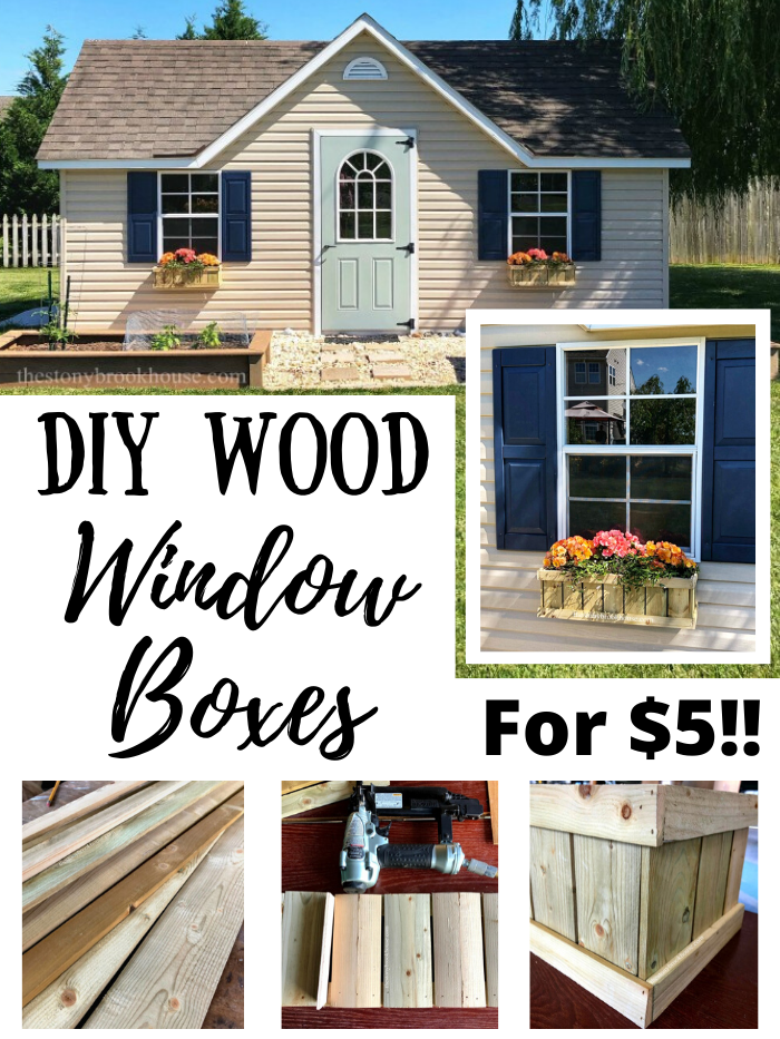 DIY Wood Window Boxes for $5