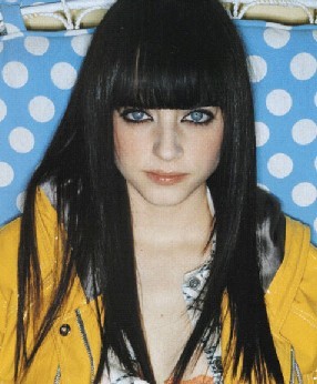 black hair color funky style