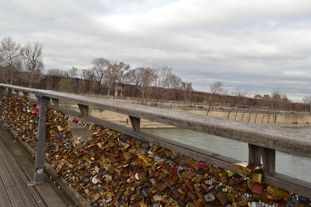 Love lock bridge Paris