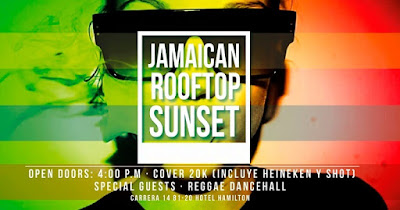 JAMAICAN ROOFTOP SUNSET #5  - 1