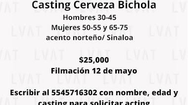 CASTING en CDMX y MONTERREY: Se buscan HOMBRES de 30 - 45 años y MUJERES de 50 - 75 años