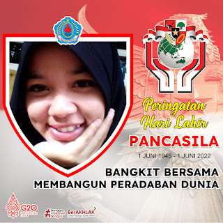 Twibbon Hari Lahir Pancasila Bersama BREBES 2022, Design Elegance