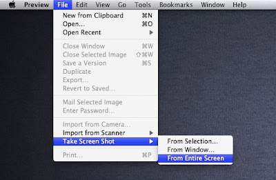 Capture Screen in Mac OS X Lion