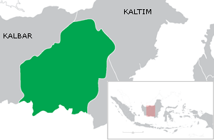Peta wilayah Provinsi Kalimantan Tengah 