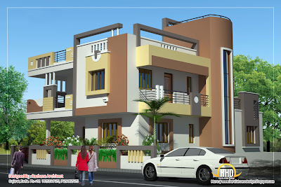 Duplex House Plan and Elevation - 2878 Sq. Ft. | Indian House Plans