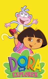 DORA THE EXPLORER: Boots (on top) and Dora (on bottom)<br />Dora © Viacom International Inc. All Rights Reserved. <br />Nickelodeon, Nick Jr., Dora the Explorer and all related titles, <br />logos and characters are trademarks of Viacom International Inc.