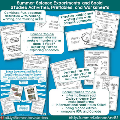 Science and Social Studies for November: here are several Science and Social Studies activities designed for second grade, with November themes.