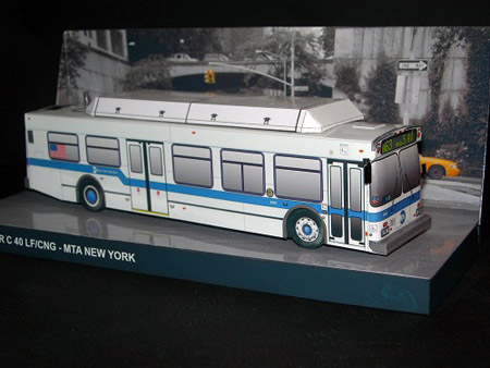 MTA New Flyer C40LF Bus Papercraft