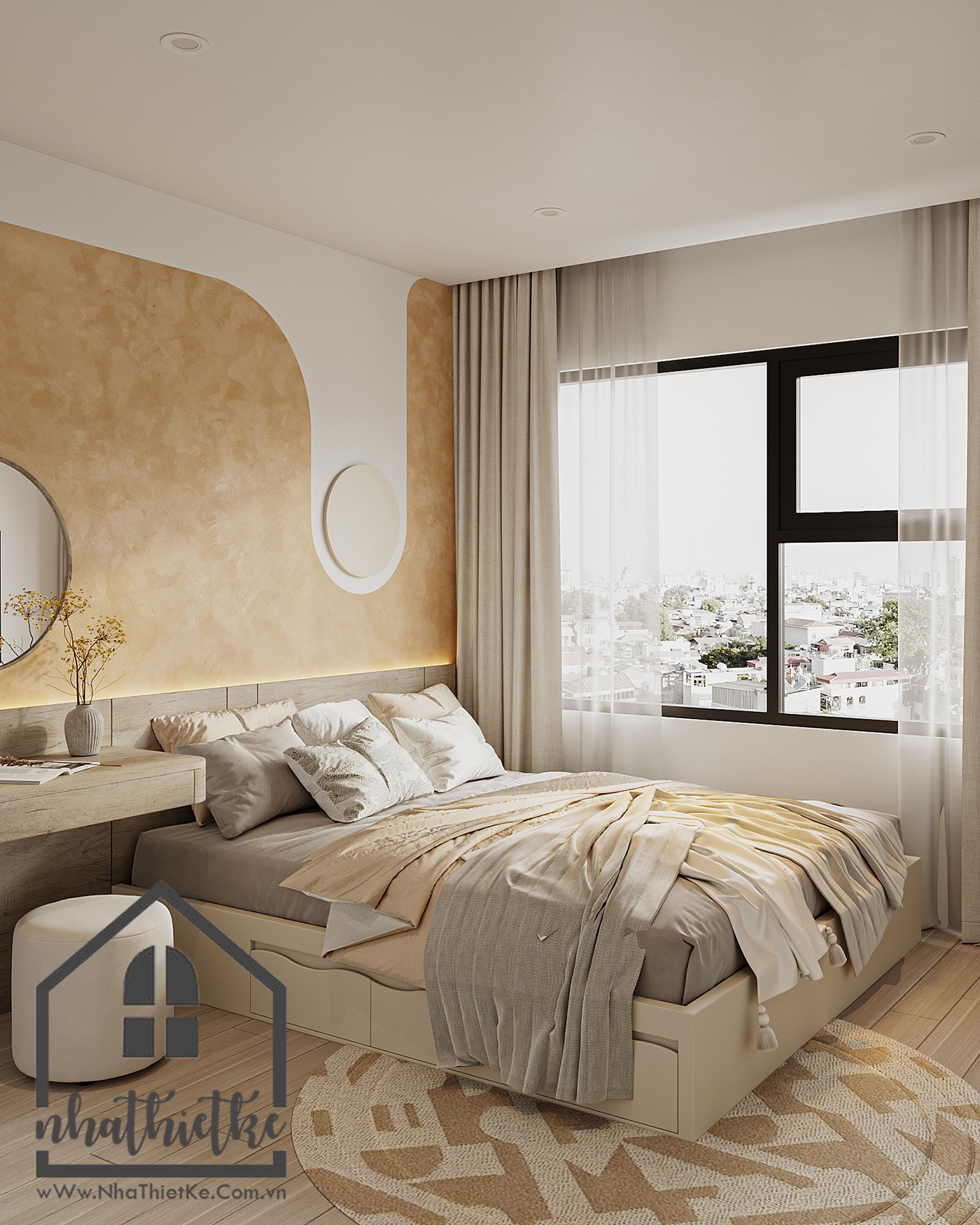 Thiết kế nội thất căn hộ 1PN+1 tòa S4.03 Vinhomes Smart City