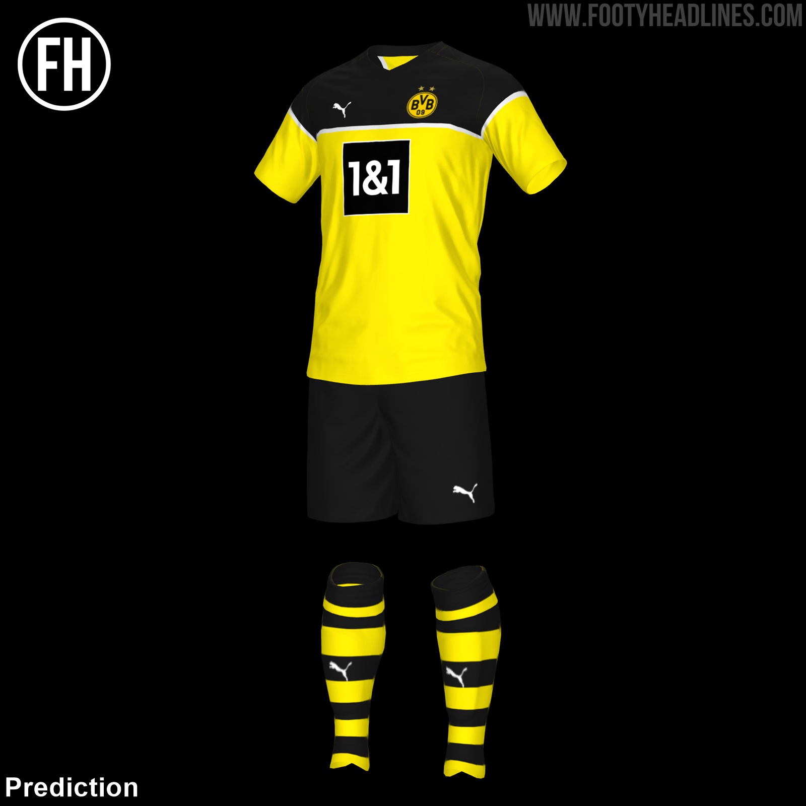 Borussia Dortmund 21-22 Home Kit - 3 Possible Designs ...