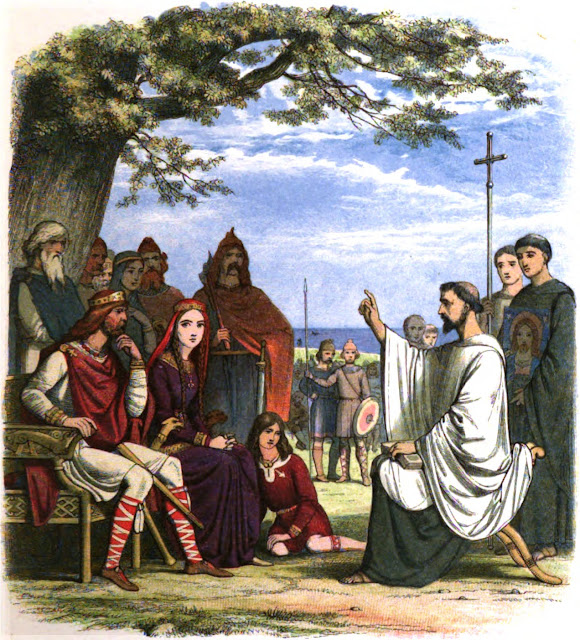 Святой Августин Кентерберийский проповедует Этельберту Кентскому
