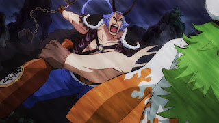 ワンピースアニメ 989話傳ジロー 狂死郎 百獣海賊団 飛び六胞 ササキ SASAKI  ONE PIECE Episode 989 Beasts Pirates Tobiroppo