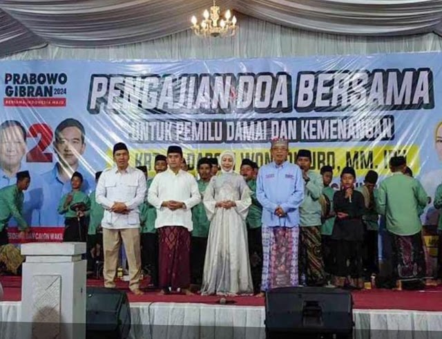 Dihadiri Ribuan Warga, Darori Wonodipuro Gelar Pengajian serta Doa Bersama Pemilu Damai dan Kemenangan Prabowo-Gibran