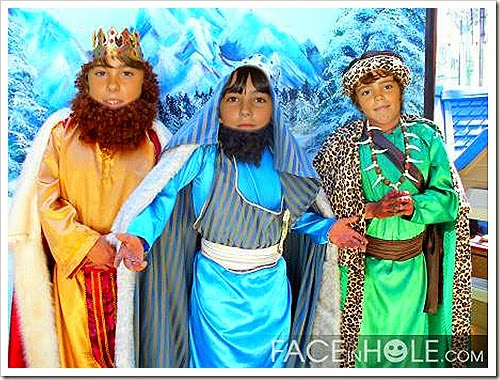Pablo, Daniel e Matías son os Reis Magos!
