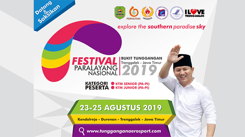  Komunitas Bukit Tunggangan kembali punya gawe akbar lo Ikut Festival Paralayang Nasional 2019 di Trenggalek, Yuk!